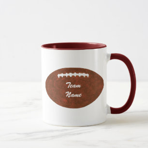 Gepersonaliseerde teamnaam Jouw tekst Football Mok