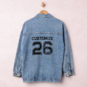 Gepersonaliseerde teamspeler of senior jaar denim jacket (Hangar)