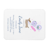 Gepersonaliseerde Teckel Liefhebber Verjaardagsfee Magneet (Horizontaal)