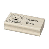 Gepersonaliseerde Teddy Bear Boekplaat Stempel (Stempel)