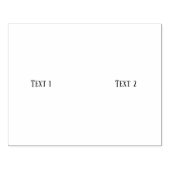 Gepersonaliseerde tekst 1 Tekst 2 Horizontale Jet Rubberstempel (Afrduk)