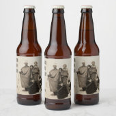 Gepersonaliseerde tekst en foto bier etiket (Flessen)