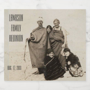 Gepersonaliseerde tekst en foto bier etiket