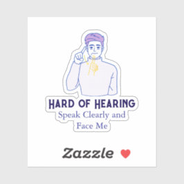 Gepersonaliseerde tekst met symbool voor slechthor sticker