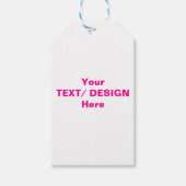 Gepersonaliseerde tekst/ontwerp cadeaulabel (Voorkant)