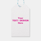 Gepersonaliseerde tekst/ontwerp cadeaulabel (Achterkant)