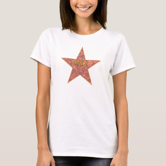 Gepersonaliseerde tekst van Hollywood Star T-shirt (Voorkant)