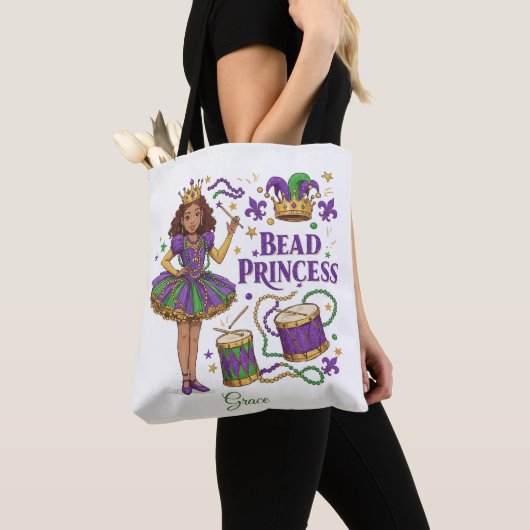 Gepersonaliseerde tekst voor Bead Princess - Mardi Draagtas (Dichtbij)