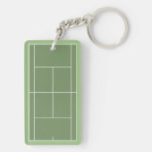 Gepersonaliseerde Tennis Gift Sleutelhanger (achterkant)