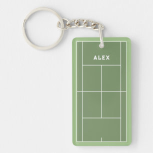 Gepersonaliseerde Tennis Gift Sleutelhanger