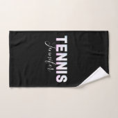 Gepersonaliseerde Tennis-mam Naam  Tekstlettertype Handdoek (Handdoek)
