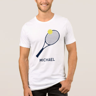 Gepersonaliseerde Tennis Player Club Lid Swag Tri-Blend Shirt