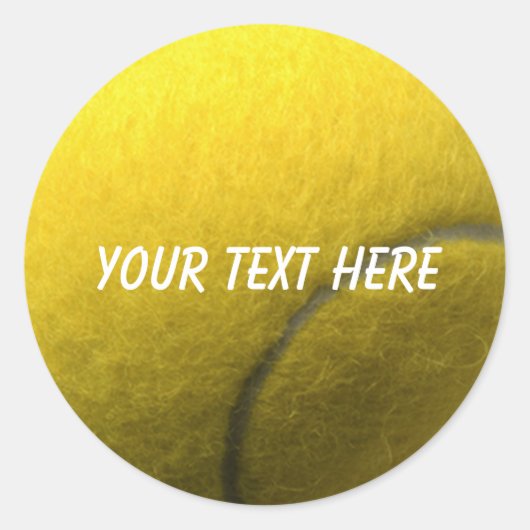 Gepersonaliseerde Tennis Sticker (Voorkant)