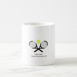 Gepersonaliseerde Tennis Team Gift Koffiemok