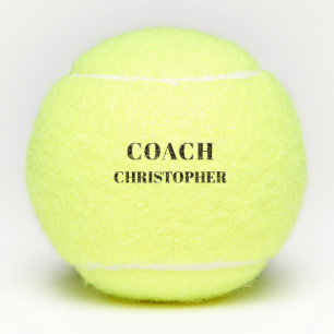 Gepersonaliseerde tennisbal voor coach tennisballen