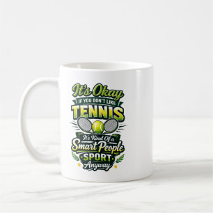 Gepersonaliseerde Tennisliefde Gelukkige Tennsda Koffiemok