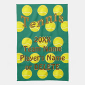 Gepersonaliseerde tennissegrootte, aangepaste tenn theedoek (Verticaal)