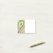 Gepersonaliseerde tennisspeler fan post-it® notes (Op bureau)