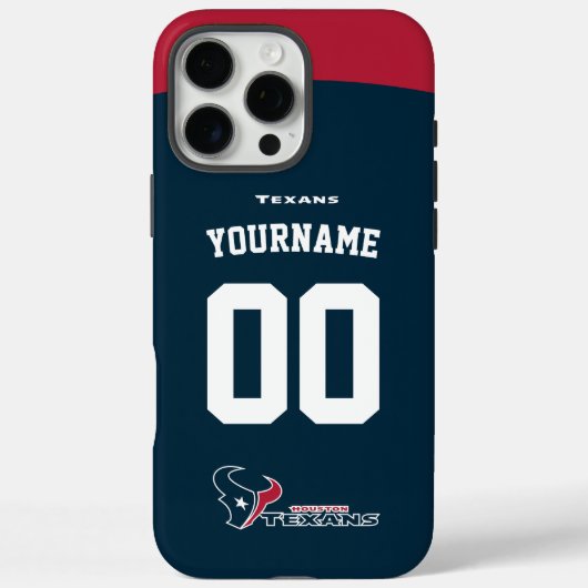 Gepersonaliseerde Texans Jersey Amerikaans Footbal Case-Mate iPhone Case (Achterkant)