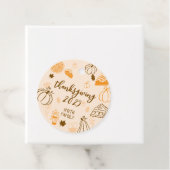 Gepersonaliseerde Thanksgiving Custom Herfst Gift Bedankjes Labels (In situ)