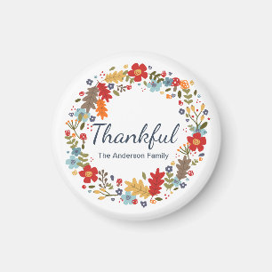 Gepersonaliseerde Thanksgiving Dankbare Herfst Magneet