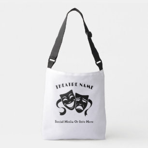 Gepersonaliseerde theateracteerles Logo of naam Crossbody Tas