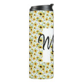 Gepersonaliseerde thermische monogram thermosbeker (Gedraaid links)