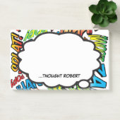 Gepersonaliseerde Think Bubble Leuk Modern stripbo Post-it® Notes (Kantoor)