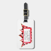 Gepersonaliseerde Tiara-Bagagelabels (koningin) Bagagelabel (Voorkant verticaal)