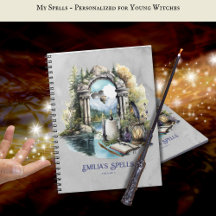 Gepersonaliseerde Tienerheks Spell Book Grimoire