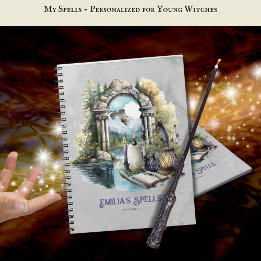 Gepersonaliseerde Tienerheks Spell Book Grimoire Notitieboek