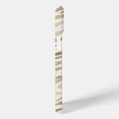 Gepersonaliseerde Tiger print gouden iPhone Case (Achterkant / Rechts)