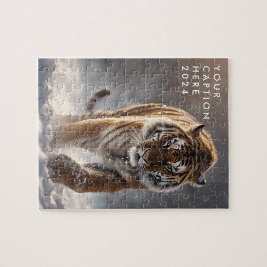 Gepersonaliseerde Tijger Jigsaw Puzzel Siberische (Horizontaal)