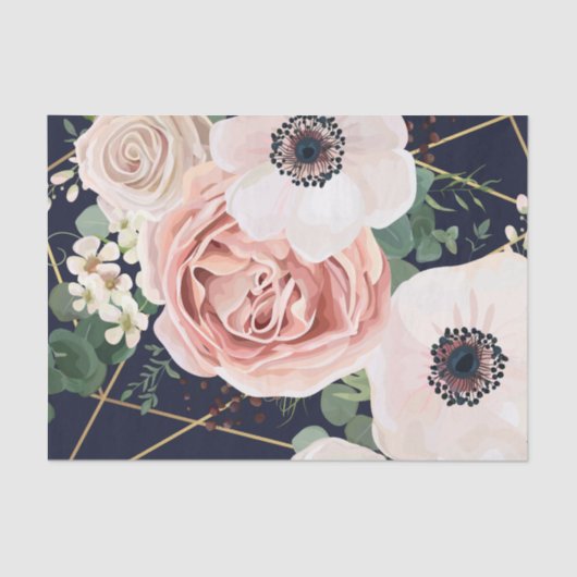 Gepersonaliseerde Tissue Paper Geometric Garden Na Tissuepapier (Voorkant)