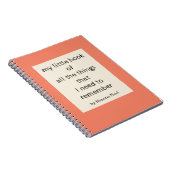 Gepersonaliseerde Titel Naam Grappige Planner Moed Notitieboek (Rechterzijde)