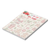 Gepersonaliseerde to-do lijst Kerstmis thema Notitieblok (Gedraaid)