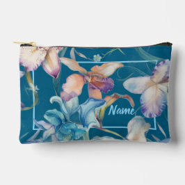 Gepersonaliseerde toilettas - Blue Floral Mix Etui
