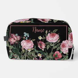 Gepersonaliseerde toilettas - Roze Bloemenmix Toilettasje