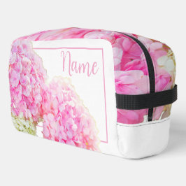 Gepersonaliseerde toilettas - Roze hortensia Toilettasje