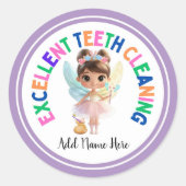Gepersonaliseerde Tooth Fairy Sticker – Beloning S (Voorkant)