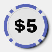 Gepersonaliseerde Top Dog Composiet Poker Chips (Achterkant)