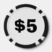 Gepersonaliseerde Top Dog Composiet Poker Chips (Achterkant)