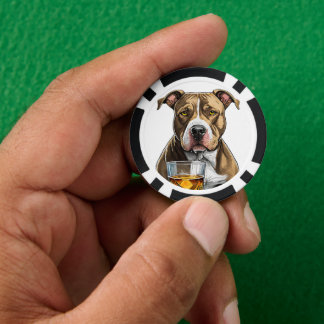 Gepersonaliseerde Top Dog Composiet Poker Chips