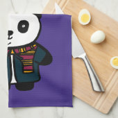 Gepersonaliseerde tovenaar Pandy de Panda Theedoek (Quarter Fold)