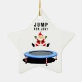 gepersonaliseerde trampoline kerst keramisch ornament (Voorkant)