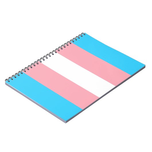 Gepersonaliseerde transgender vlag notitieboek (Linkerzijde)