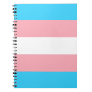 Gepersonaliseerde transgender vlag notitieboek