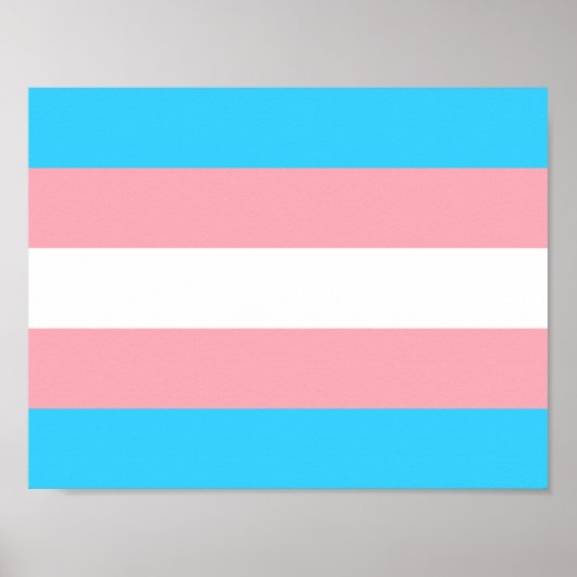 Gepersonaliseerde transgender vlag poster (Voorkant)