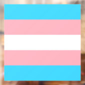 Gepersonaliseerde transgender vlag raamsticker (Vel 2)