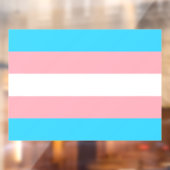 Gepersonaliseerde transgender vlag raamsticker (Vel 2)